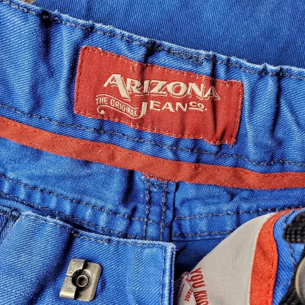Arizona Jean Co. Size 5 Regular Boys Blue Skinny Denim Jeans Adjustable Waist